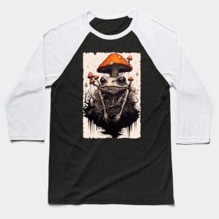 Frog and mushrooms Baseball T-Shirt